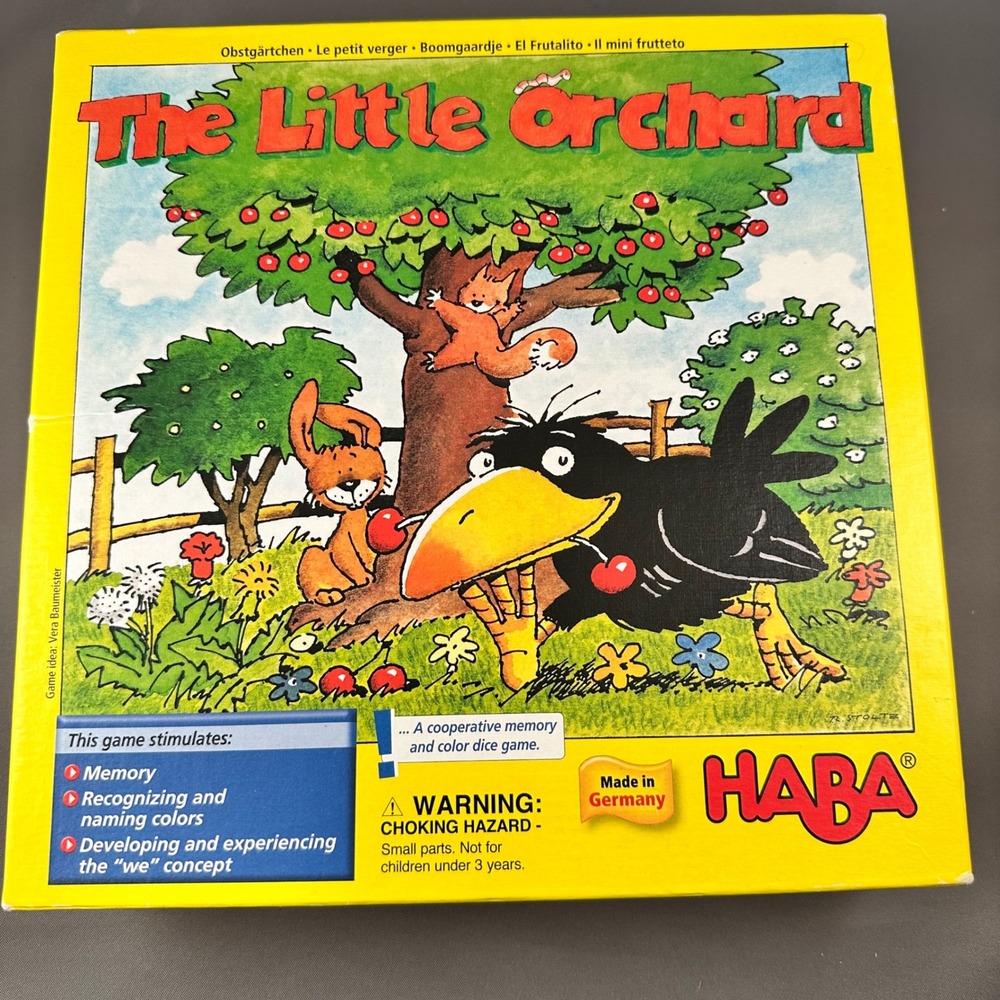 HABA The Little Orchard Cooperative Memory Board Game Kids‎ Complete READ